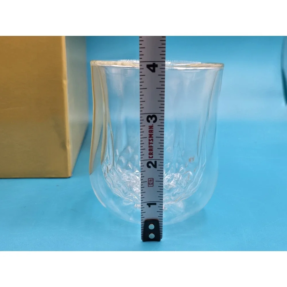 BTAT Brew Tea A Tea Double Wall Glasses Set Of 4 Cups‎ /w Box